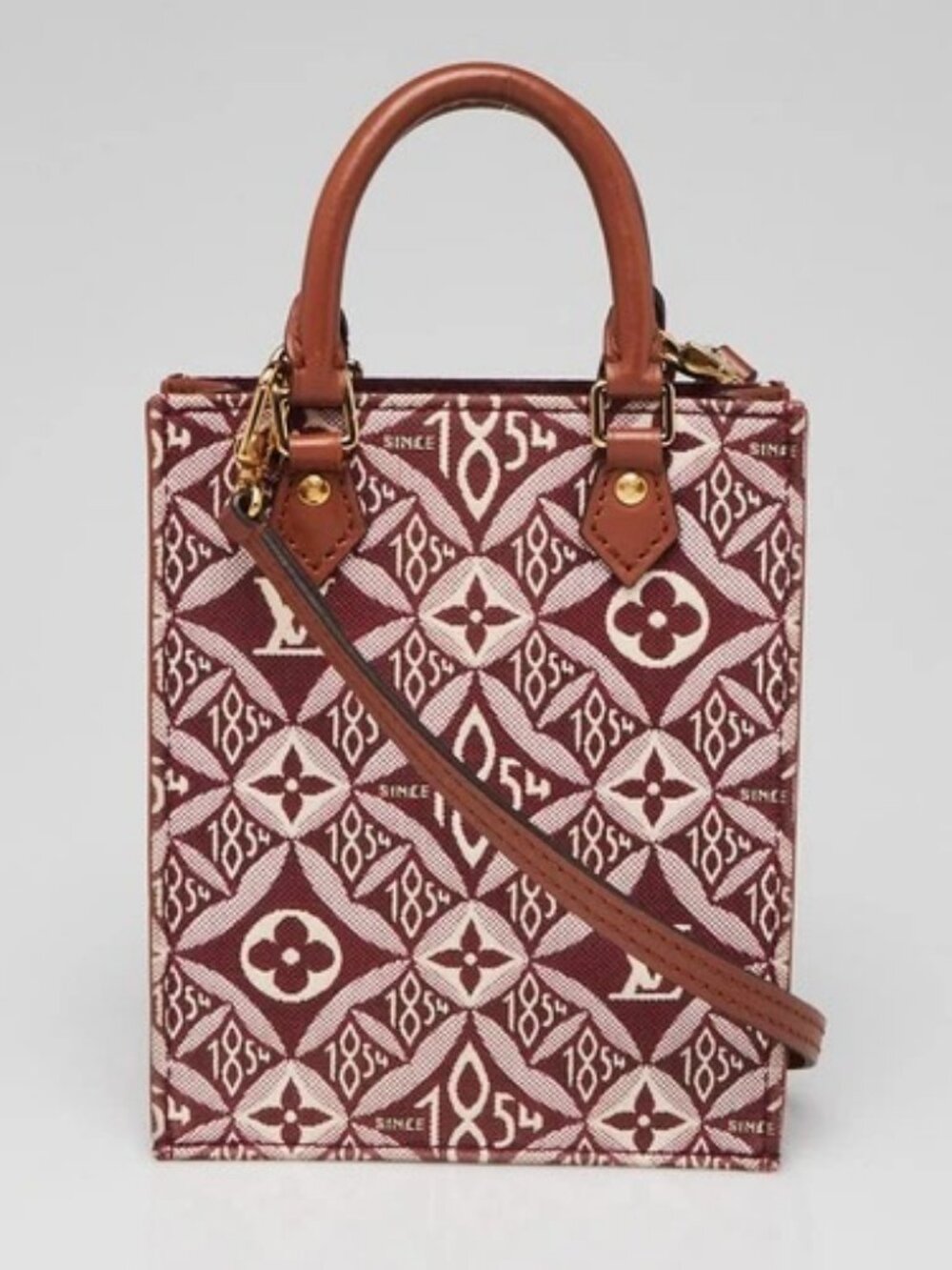 Louis Vuitton Bordeaux Since 1854 Canvas Petit Sac Plat Bag